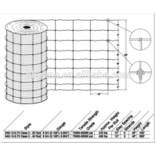 Verzinkter Zaun für Rinder und Schafe / verzinkt Fixed Knot Woven Wire Deer Fence